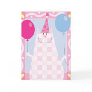 Happy Birthday Pink Cat card