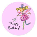 Happy Birthday! (pink fairy) stickers