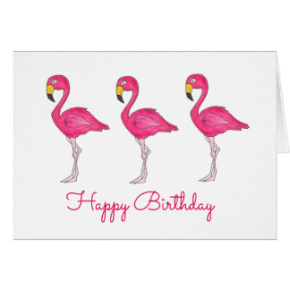 Pink Flamingo Happy Birthday Gifts On Zazzle