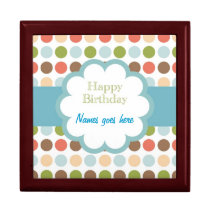 Happy Birthday (poka dots) gift boxes