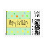 Happy Birthday - Polka Dot Design Stamp