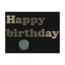 Happy birthday, post card