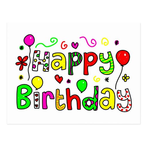 Happy Birthday Postcard Zazzle