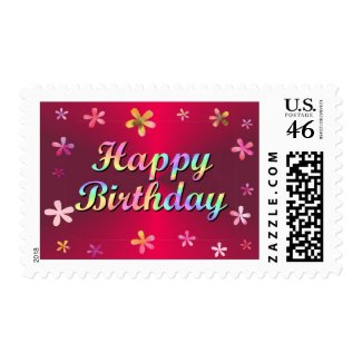 Happy Birthday stamp