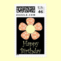 Happy Birthday postage by dndartstudio Happy Birthday postage