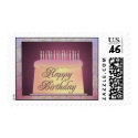Happy Birthday postage stamp