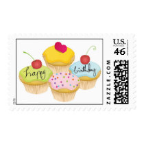 Happy Birthday postage stamps