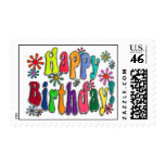 Happy Birthday Postage Stamps