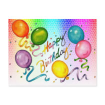 Happy Birthday - Postcard