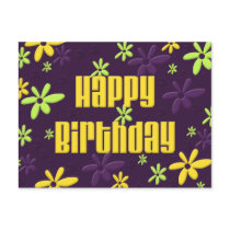 Happy Birthday postcards by ColorScheme Happy Birthday postcards