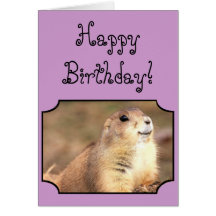 Happy Birthday Prairie greeting card