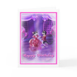 Happy Birthday Princess Cats Style 003 Greeting Cards