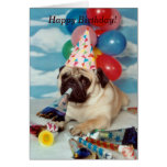 Happy Birthday Pug Card