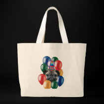 Happy birthday Pug dog Tote Bag bags