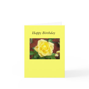 Happy Birthday Raindrop Rose card