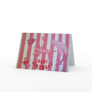 Happy Birthday, red dog card