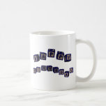 Happy Birthday Richard toy blocks in blue Coffee Mugs