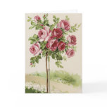 Happy Birthday Rose tree Card