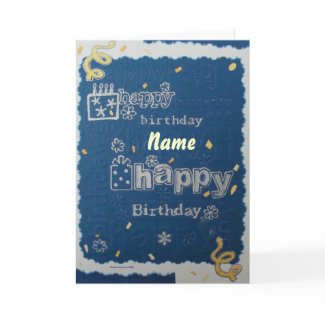 Happy Birthday - Scrapbook 1 - Seasons Card card