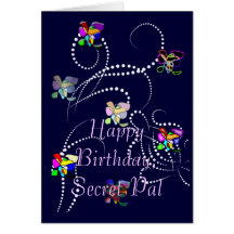 happy birthday secret pal greeting cards