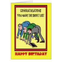 Happy Birthday, Shortlist Cards