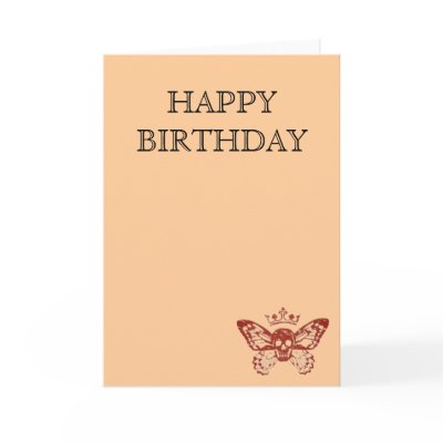 Happy Birthday Skull with Wings Greeting Card by Ihartluckylou