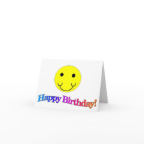 Happy Birthday Smiley cards