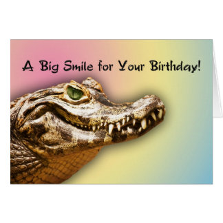 Birthday With Alligator Cards | Zazzle