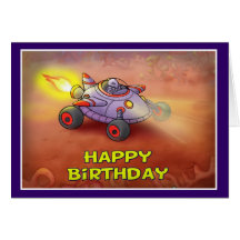Happy Birthday Space style 003 Card