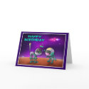 Happy Birthday Space style 004 cards by murals2go Happy Birthday Space style 004 cards