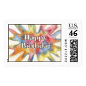 Happy Birthday Splat postage by TheStampStore Happy Birthday Splat postage
