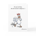 Happy Birthday Spring Chicken card! - Customized