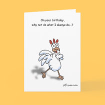 Happy Birthday Spring Chicken card! - Customized by graphicdoodles Happy Birthday Spring Chicken card! - Customized