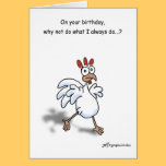Happy Birthday Spring Chicken card! - Customized cards