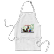 Happy Birthday Squirrel Aprons