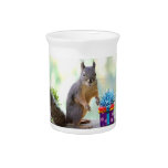 Happy Birthday Squirrel Beverage Pitcher