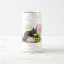 Happy Birthday Squirrel Coffee Mug