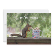Happy Birthday Squirrel Invite