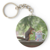 Happy Birthday Squirrel Key Chains