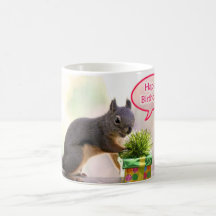Happy Birthday Squirrel Mugs