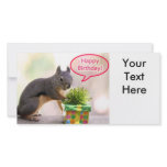 Happy Birthday Squirrel Photo Card Template