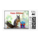 Happy Birthday Squirrel Postage