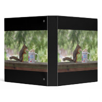Happy Birthday Squirrel Vinyl Binders