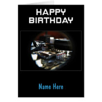 Happy Birthday Stadium Card cards