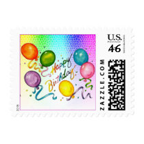 Happy Birthday Stamp (Small)