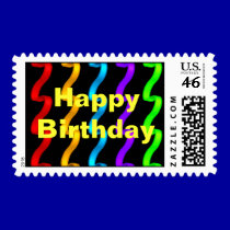 Happy Birthday Stamps