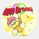 Happy Birthday Star Sticker