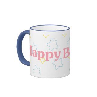 Happy Birthday Stars mug