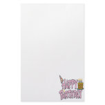 Happy Birthday Customized Stationery