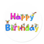 Happy Birthday stickers